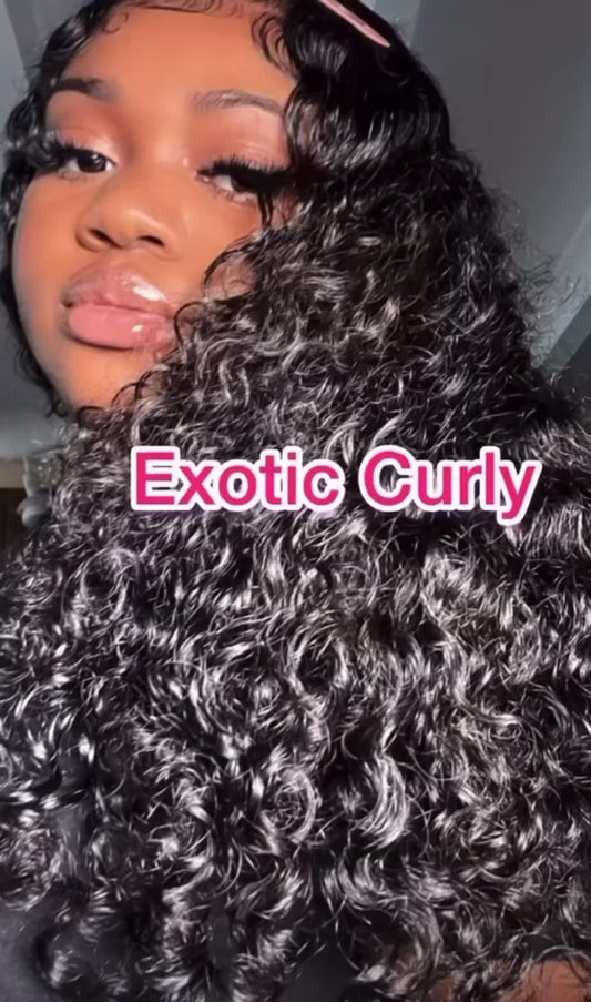 Mink Virgin Exotic Curly 3 Bundles Deal(Preorder Only Please Read The Description)